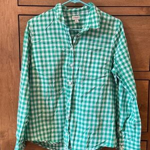 J. Crew Gingham lightweight cotton shirt in signature fit